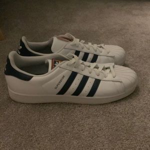 Adidas Superstars, Mens 13, white/navy